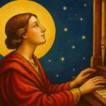 imagem de Santa Cecília história padroeira da música